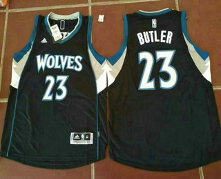 Men's Minnesota Timberwolves #23 Jimmy Butler Revolution 30 Swingman Black Jersey