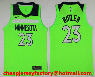 Men's Minnesota Timberwolves #23 Jimmy Butler Green 2017-2018 Nike Icon Edition Swingman Jersey