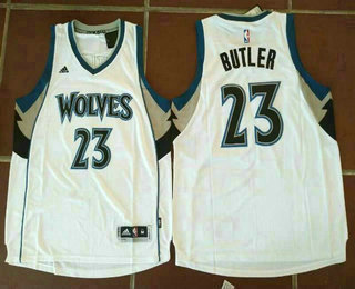 Men's Minnesota Timberwolves #23 Jimmy Butler Revolution 30 Swingman White Jersey