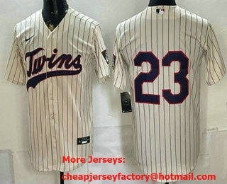 Men's Minnesota Twins #23 Royce Lewis Cream 2026 Field of Dreams Stadium Stitched Jersey