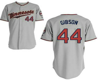 Men's Minnesota Twins #44 Kyle Gibson Gray Road Stitched Baseball Jersey