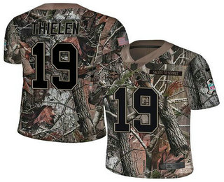 Men's Minnesota Vikings #19 Adam Thielen Camo Stitched NFL Rush Realtree Nike Limited Jersey