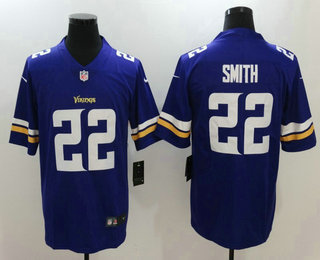 Men's Minnesota Vikings #22 Harrison Smith Purple 2017 Vapor Untouchable Stitched NFL Nike Limited Jersey