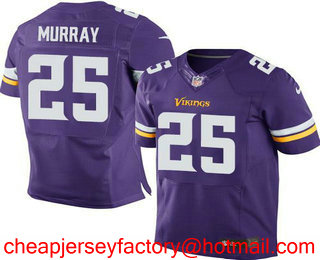 Men's Minnesota Vikings #25 Latavius Murray Purple Team Color Stitched NFL Nike Elite Jersey