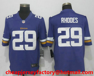 Men's Minnesota Vikings #29 Xavier Rhodes Purple 2017 Vapor Untouchable Stitched NFL Nike Limited Jersey