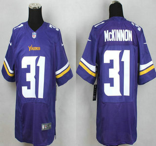 Men's Minnesota Vikings #31 Jerick McKinnon Nike Purple Elite Jersey