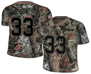 Men's Minnesota Vikings #33 Dalvin Cook Camo Stitched NFL Rush Realtree Nike Limited Jersey