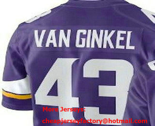 Men's Minnesota Vikings #43 Andrew Van Ginkel Limited Purple Vapor Jersey