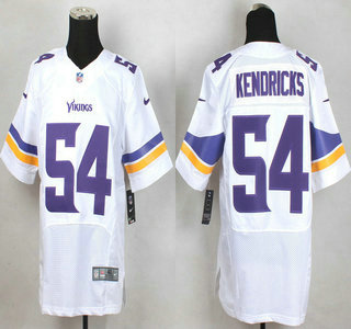 Men's Minnesota Vikings #54 Eric Kendricks Nike White Elite Jersey