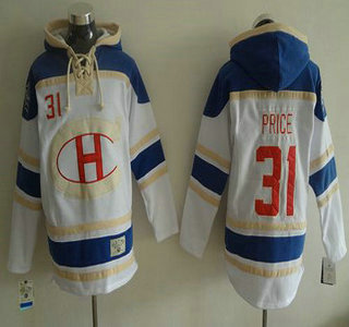 Men's Montreal Canadiens #31 Carey Price 2016 Winter Classic White Hoodie