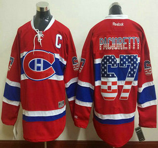 Men's Montreal Canadiens #67 Max Pacioretty Red USA Flag Hockey Jersey