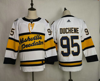 Men's Nashville Predators #95 Matt Duchene White 2020 Winter Classic adidas Hockey Stitched NHL Jersey