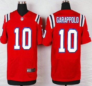 Men's New England Patriots #10 Jimmy Garoppolo Red Alternate NFL Nike Elite Jersey