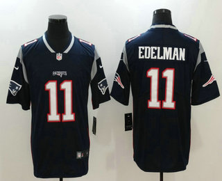 Men's New England Patriots #11 Julian Edelman Navy Blue 2017 Vapor Untouchable Stitched NFL Nike Limited Jersey