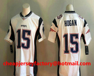 Men's New England Patriots #15 Chris Hogan White 2017 Vapor Untouchable Stitched NFL Nike Limited Jersey