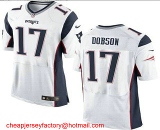Men's New England Patriots #17 Aaron Dobson White Road Stitched NFL Nike Elite Jersey