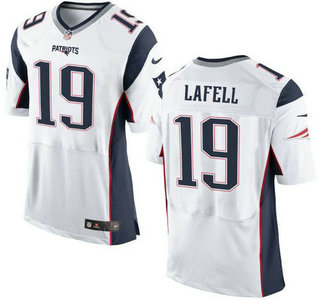 Men's New England Patriots #19 Brandon LaFell White Road 2015 NFL Nike Elite Jersey