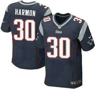 Men's New England Patriots #30 Duron Harmon Navy Blue Team Color NFL Nike Elite Jersey