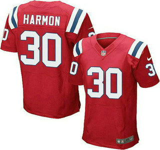 Men's New England Patriots #30 Duron Harmon Red Alternate NFL Nike Elite Jersey