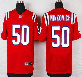 Men's New England Patriots #50 Rob Ninkovich Red Alternate NFL Nike Elite Jersey