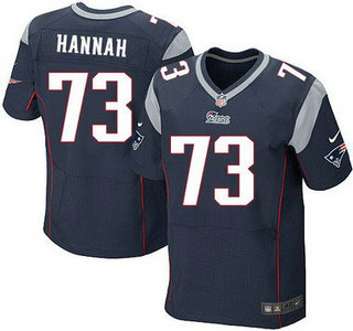 Men's New England Patriots #73 John Hannah Navy Blue Retired Player NFL Nike Elite Jersey