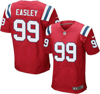 Men's New England Patriots #74 Dominique Easley Red Alternate NFL Nike Elite Jersey