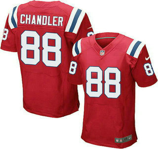 Men's New England Patriots #88 Scott Chandler Red Alternate NFL Nike Elite Jersey