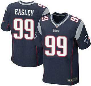 Men's New England Patriots #99 Dominique Easley Navy Blue Team Color NFL Nike Elite Jersey