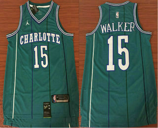Men's New Orleans Pelicans #15 Kemba Walker Green 2017-2018 Swingman Stitched NBA Jersey