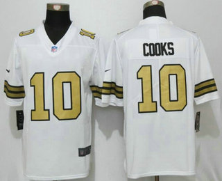 Men's New Orleans Saints #10 Brandin Cooks White 2016 Color Rush Stitched NFL Nike Limited Jersey
