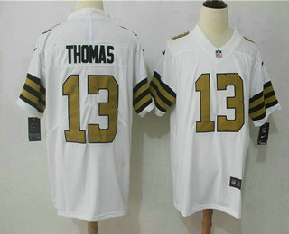 Men's New Orleans Saints #13 Michael Thomas White 2016 Color Rush Stitched NFL Nike Limited Jersey
