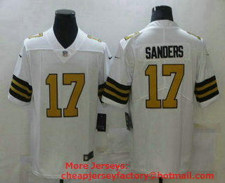 Men's New Orleans Saints #17 Emmanuel Sanders White 2016 Color Rush Stitched NFL Nike Limited Jersey