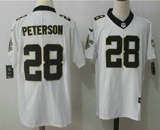 Men's New Orleans Saints #28 Adrian Peterson White 2017 Vapor Untouchable Stitched NFL Nike Limited Jersey