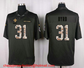 Men's New Orleans Saints #31 Jairus Byrd Black Anthracite 2016 Salute To Service Stitched NFL Nike Limited Jersey