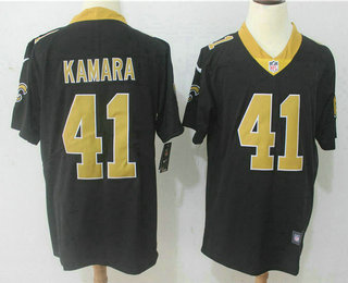 Men's New Orleans Saints #41 Alvin Kamara Black 2017 Vapor Untouchable Stitched NFL Nike Limited Jersey