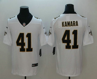 Men's New Orleans Saints #41 Alvin Kamara White 2017 Vapor Untouchable Stitched NFL Nike Limited Jersey