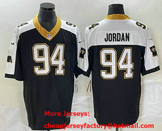 Men's New Orleans Saints #94 Cameron Jordan Black 2023 FUSE 1987 Legacy Vapor Stitched Jersey