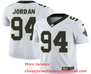 Men's New Orleans Saints #94 Cameron Jordan Limited White Vapor Jersey