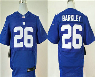 Men's New York Giants #26 Saquon Barkley Royal Blue 2018 Team Color NFL Nike Elite Jersey