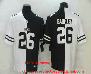 Men's New York Giants #26 Saquon Barkley White Black Peaceful Coexisting 2020 Vapor Untouchable Stitched NFL Nike Limited Jersey