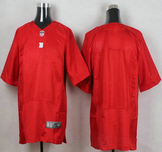 Men's New York Giants Blank Red Alternate NFL Nike Elite Jersey