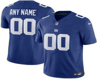 Men's New York Giants Customized Limited Blue FUSE Vapor Jersey