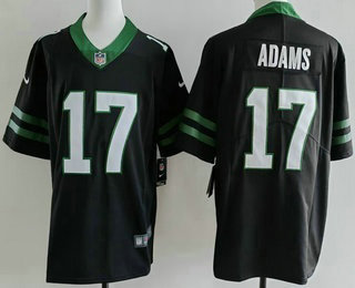 Men's New York Jets #17 Davante Adams Black Vapor Limited Stitched Jersey