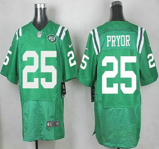 Men's New York Jets #25 Calvin Pryor Nike Kelly Green Color Rush 2015 NFL Elite Jersey