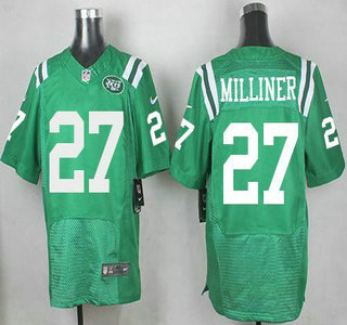 Men's New York Jets #27 Dee Milliner Nike Kelly Green Color Rush 2015 NFL Elite Jersey