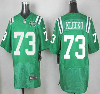 Men's New York Jets #73 Joe Klecko Nike Kelly Green Color Rush 2015 NFL Elite Jersey
