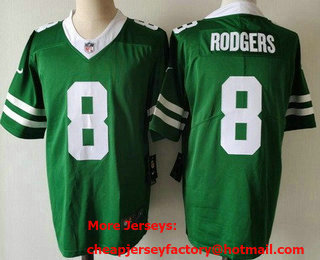 Men's New York Jets #8 Aaron Rodgers Limited Green 2024 Vapor Jersey