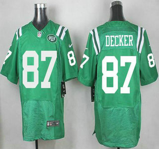 Men's New York Jets #87 Eric Decker Green Team Color 2015 NFL Nike Elite Jersey