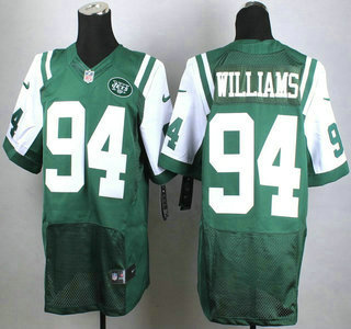 Nike New York Jets #94 Leonard Williams Green Elite Jersey