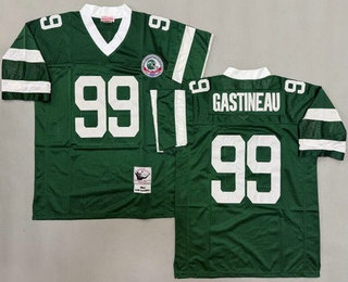 Men's New York Jets #99 Mark Gastineau Green 1984 Throwback Jersey